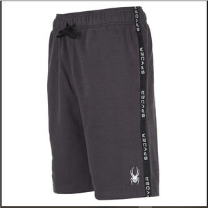 Spyder Men's Shorts Gray Black Medium Sweatshorts Athletic Cotton Poly MSRP$45